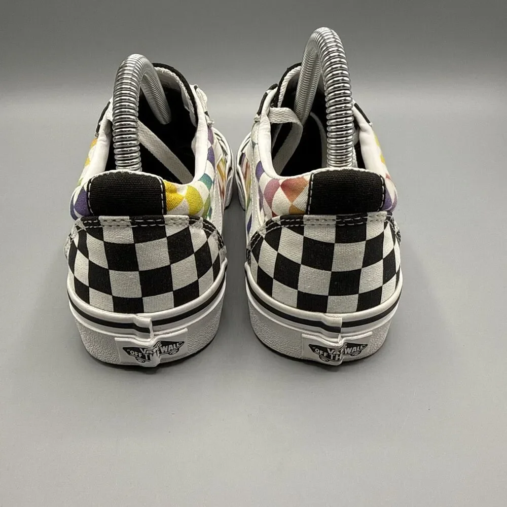 Vans Rainbow Checkerboard Skateboard Shoes Women's Size 7